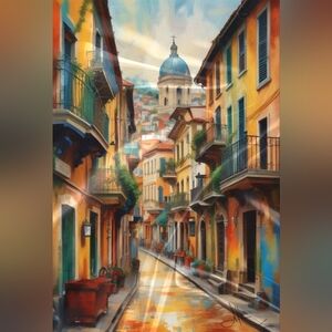 A village set in Mexico